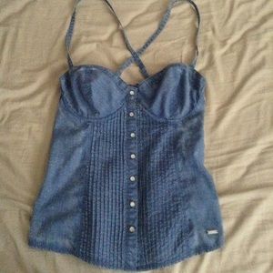 Guess denim bustier